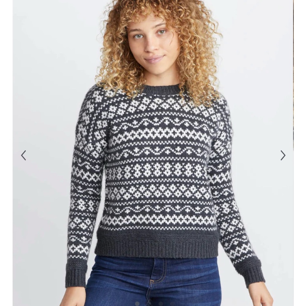 Marine Layer Jill Fair Isle Crewneck